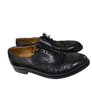 Johnston Murphy Aristocrat Wingtip Lace up Dress Shoes Size 7 1/2 Made in USA